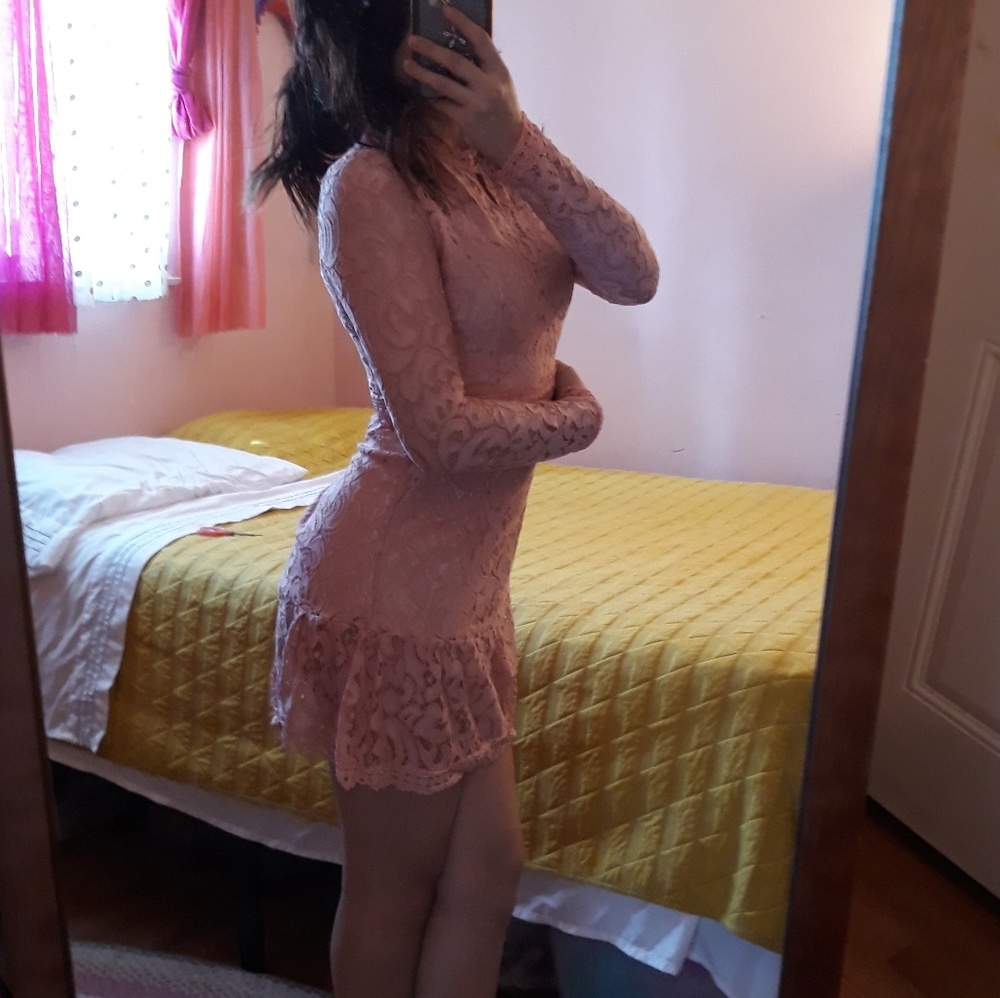 PINK MINI COCKTAIL DRESS S/XS
